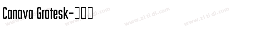 Canava Grotesk字体转换